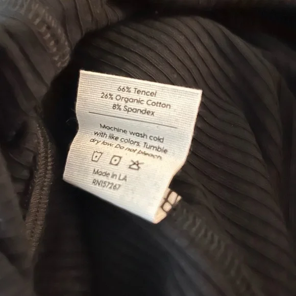 🖤NEW MATE THE LABEL TENCEL RIB DRESS IN JET BLACK XL - Picture 4 of 4